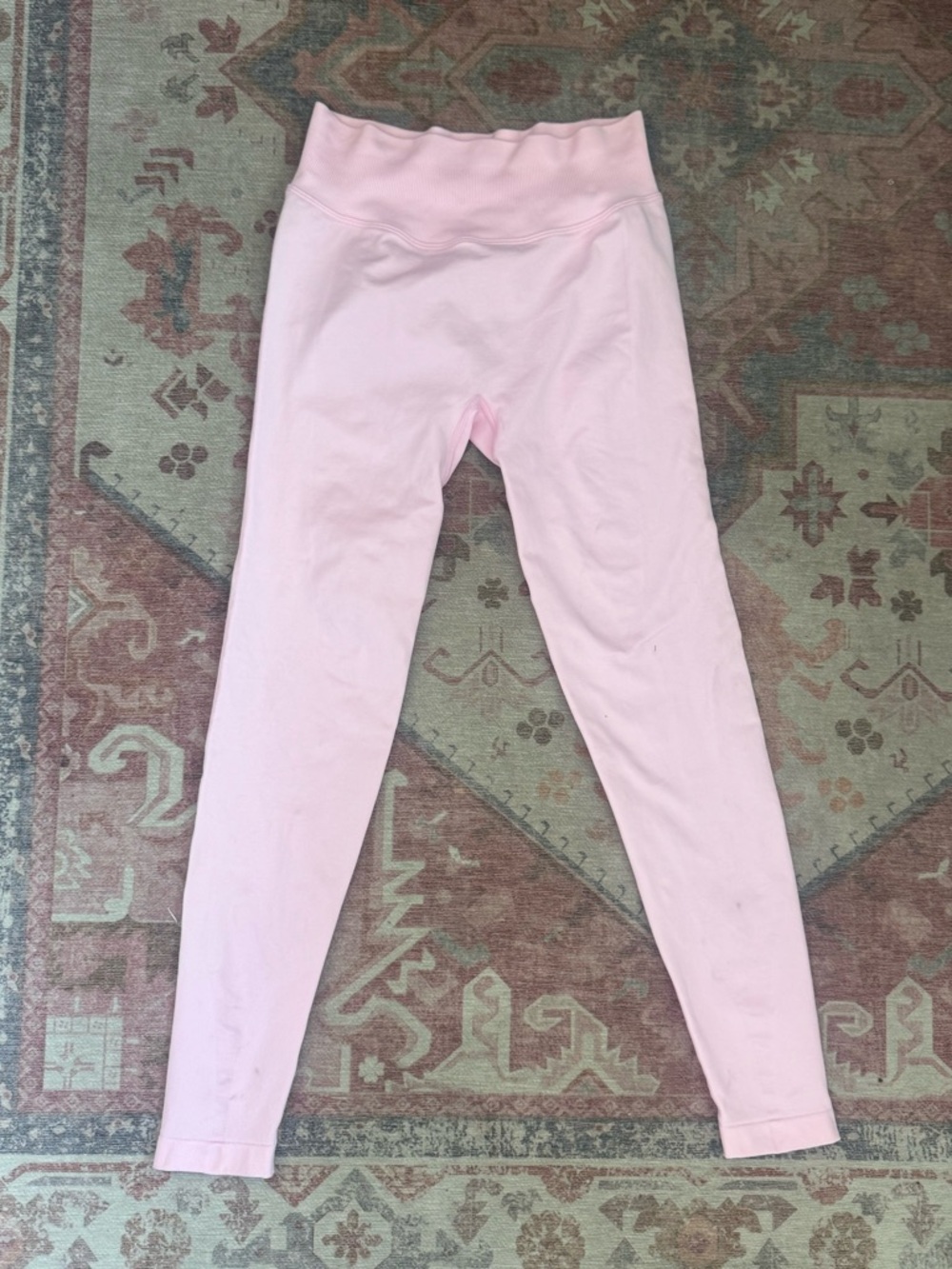 Girls' Soft Pink Pull-On Leggings - Picture 3 of 3